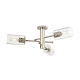 A thumbnail of the Innovations Lighting 434-3F-10-29 Crown Point Flush Polished Nickel / Clear