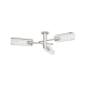 A thumbnail of the Innovations Lighting 434-3F-11-40 Crown Point Flush Satin Nickel / Seedy