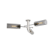 A thumbnail of the Innovations Lighting 434-3F-11-40 Crown Point Flush Satin Nickel / Plated Smoke