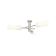 A thumbnail of the Innovations Lighting 434-3F-11-40 Crown Point Flush Satin Nickel / Matte White