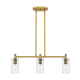 A thumbnail of the Innovations Lighting 434-3I-10-31 Crown Point Linear Brushed Brass / Seedy