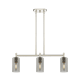 A thumbnail of the Innovations Lighting 434-3I-10-31 Crown Point Linear Polished Nickel / Plated Smoke