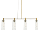 A thumbnail of the Innovations Lighting 434-4I-15-44 Crown Point Linear Brushed Brass / Deco Swirl