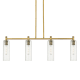 A thumbnail of the Innovations Lighting 434-4I-15-44 Crown Point Linear Brushed Brass / Seedy