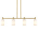 A thumbnail of the Innovations Lighting 434-4I-10-44 Crown Point Linear Brushed Brass