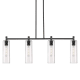 A thumbnail of the Innovations Lighting 434-4I-15-44 Crown Point Linear Matte Black / Seedy