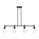 A thumbnail of the Innovations Lighting 434-4I-10-44 Crown Point Linear Matte Black / Seedy