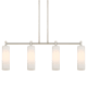 A thumbnail of the Innovations Lighting 434-4I-15-44 Crown Point Linear Polished Nickel / Matte White