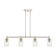 A thumbnail of the Innovations Lighting 434-4I-10-44 Crown Point Linear Polished Nickel / Deco Swirl