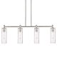 A thumbnail of the Innovations Lighting 434-4I-15-44 Crown Point Linear Satin Nickel / Clear