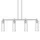 A thumbnail of the Innovations Lighting 434-4I-15-44 Crown Point Linear Satin Nickel / Seedy