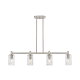 A thumbnail of the Innovations Lighting 434-4I-10-44 Crown Point Linear Satin Nickel / Deco Swirl