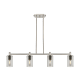 A thumbnail of the Innovations Lighting 434-4I-10-44 Crown Point Linear Satin Nickel / Plated Smoke