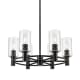 A thumbnail of the Innovations Lighting 434-6CR-10-24 Crown Point Chandelier Matte Black / Clear
