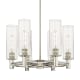 A thumbnail of the Innovations Lighting 434-6CR-16-24 Crown Point Chandelier Polished Nickel / Seedy