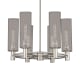 A thumbnail of the Innovations Lighting 434-6CR-16-24 Crown Point Chandelier Polished Nickel / Plated Smoke