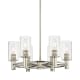 A thumbnail of the Innovations Lighting 434-6CR-10-24 Crown Point Chandelier Polished Nickel / Clear