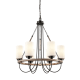 A thumbnail of the Innovations Lighting 442-6CR-29-25 Paladin Chandelier Matte Black / White