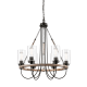 A thumbnail of the Innovations Lighting 442-6CR-29-25 Paladin Chandelier Matte Black / Clear