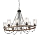 A thumbnail of the Innovations Lighting 442-8CR-30-39 Paladin Chandelier Matte Black / Seedy