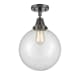 A thumbnail of the Innovations Lighting 447-1C-13-10 Beacon Semi-Flush Matte Black / Clear
