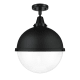 A thumbnail of the Innovations Lighting 447-1C-18-13 Hampden Semi-Flush Matte Black / Clear