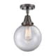 A thumbnail of the Innovations Lighting 447-1C-13-8 Beacon Semi-Flush Oil Rubbed Bronze / Clear