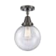 A thumbnail of the Innovations Lighting 447-1C-13-8 Beacon Semi-Flush Oil Rubbed Bronze / Seedy