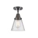 A thumbnail of the Innovations Lighting 447-1C-10-6 Cone Semi-Flush Oil Rubbed Bronze / Seedy