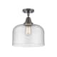 A thumbnail of the Innovations Lighting 447-1C-13-12-L Bell Semi-Flush Oil Rubbed Bronze / Seedy