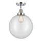 A thumbnail of the Innovations Lighting 447-1C-15-12 Beacon Semi-Flush Polished Chrome / Clear