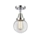 A thumbnail of the Innovations Lighting 447-1C-11-6 Beacon Semi-Flush Polished Chrome / Clear