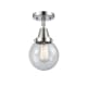 A thumbnail of the Innovations Lighting 447-1C-11-6 Beacon Semi-Flush Polished Chrome / Seedy