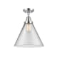 A thumbnail of the Innovations Lighting 447-1C-16-12-L Cone Semi-Flush Polished Chrome / Clear