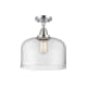 A thumbnail of the Innovations Lighting 447-1C-13-12-L Bell Semi-Flush Polished Chrome / Clear