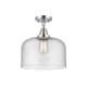 A thumbnail of the Innovations Lighting 447-1C-13-12-L Bell Semi-Flush Polished Chrome / Seedy