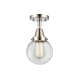 A thumbnail of the Innovations Lighting 447-1C-11-6 Beacon Semi-Flush Polished Nickel / Clear