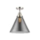 A thumbnail of the Innovations Lighting 447-1C-16-12-L Cone Semi-Flush Polished Nickel / Plated Smoke