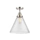 A thumbnail of the Innovations Lighting 447-1C-16-12-L Cone Semi-Flush Polished Nickel / Seedy