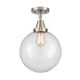 A thumbnail of the Innovations Lighting 447-1C-13-10 Beacon Semi-Flush Brushed Satin Nickel / Clear