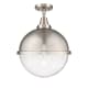 A thumbnail of the Innovations Lighting 447-1C-18-13 Hampden Semi-Flush Brushed Satin Nickel / Seedy