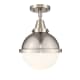 A thumbnail of the Innovations Lighting 447-1C-13-9 Hampden Semi-Flush Brushed Satin Nickel / Matte White