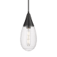 A thumbnail of the Innovations Lighting 450-1P-15-6 Malone Pendant Matte Black / Striped Clear