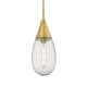 A thumbnail of the Innovations Lighting 450-1S-15-6 Malone Pendant Brushed Brass / Striped Clear