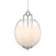A thumbnail of the Innovations Lighting 453-3P-15-10 Fall Brook Pendant Satin Nickel / Matte White and Clear