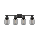 A thumbnail of the Innovations Lighting 472-4W-13-34 Somers Vanity Textured Black / Plated Smoke