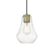 A thumbnail of the Innovations Lighting 490-1P-11-7 Fairfield Pendant Brushed Brass / Clear