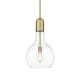 A thumbnail of the Innovations Lighting 492-1S-20-12 Amherst Pendant Brushed Brass / Clear