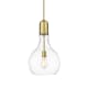 A thumbnail of the Innovations Lighting 492-1S-20-12 Amherst Pendant Satin Gold / Clear