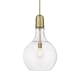 A thumbnail of the Innovations Lighting 492-1S-23-14 Amherst Pendant Satin Gold / Clear